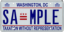 DC license plate