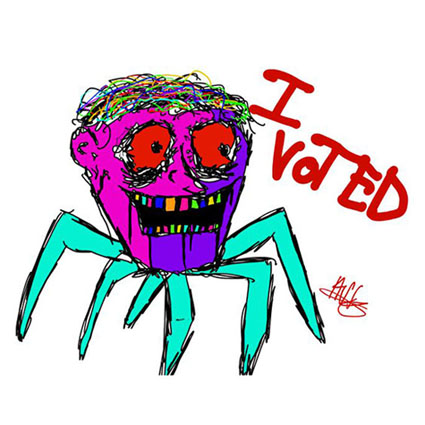 I Voted spider